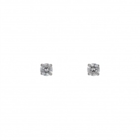 18k White Gold Diamond Stud Earrings 0.50ct
